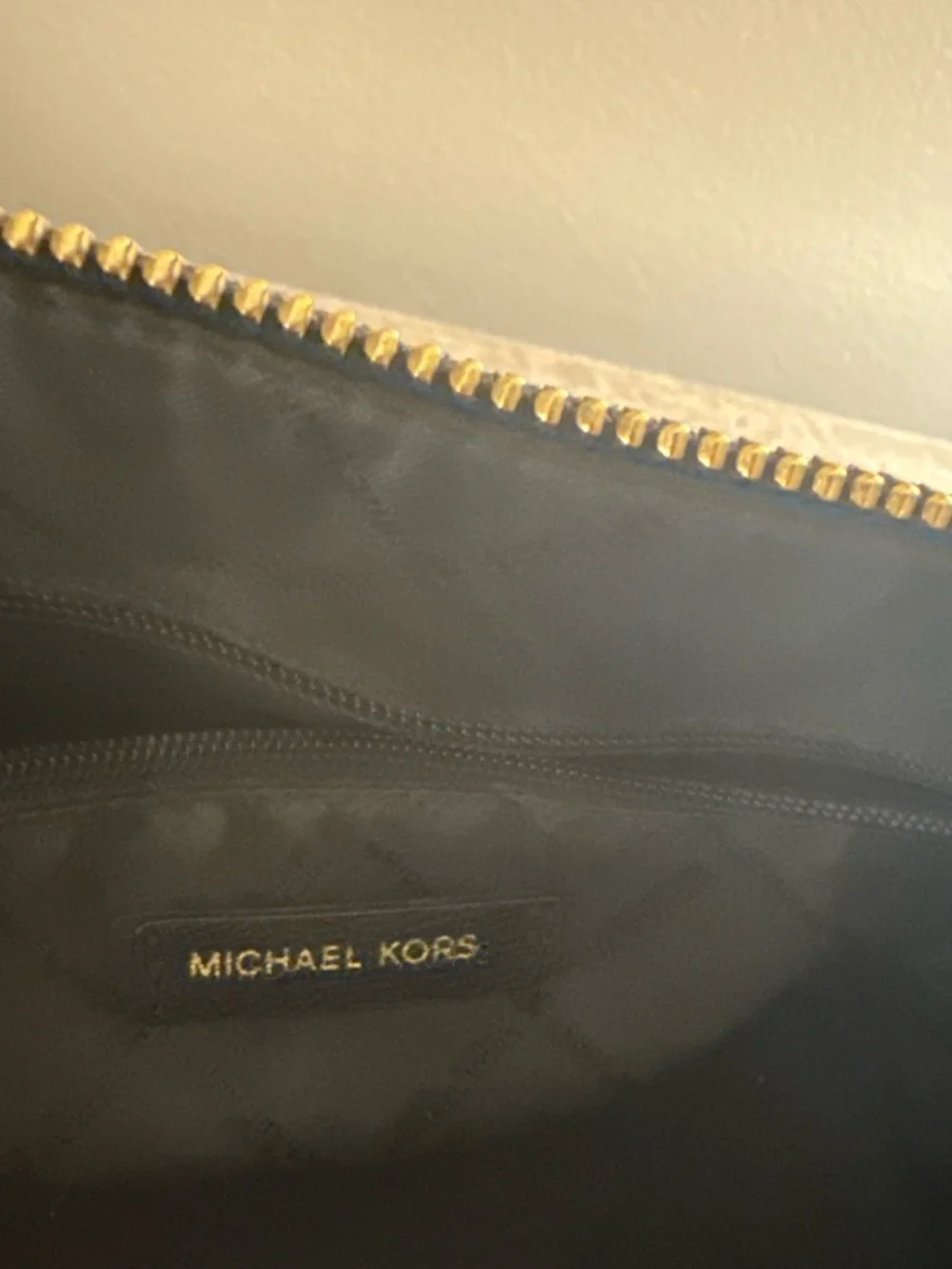 Michael Kors Black Dome Satchel with Gold Hardware